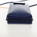 Salvatore Ferragamo Vara Chain Shoulder Phone Case Vala Blue Auth am9515V-10