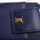 Salvatore Ferragamo Vara Chain Shoulder Phone Case Vala Blue Auth am9515V-16