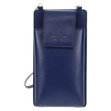 Salvatore Ferragamo Vara Chain Shoulder Phone Case Vala Blue Auth am9515V - 0