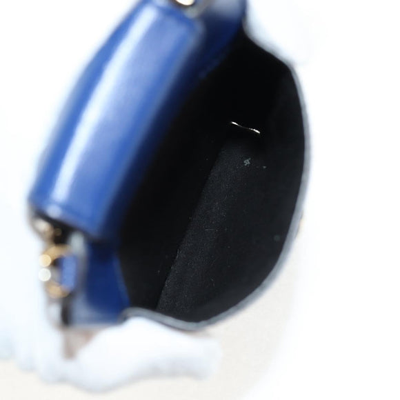 Salvatore Ferragamo Vara Chain Shoulder Phone Case Vala Blue Auth am9515V