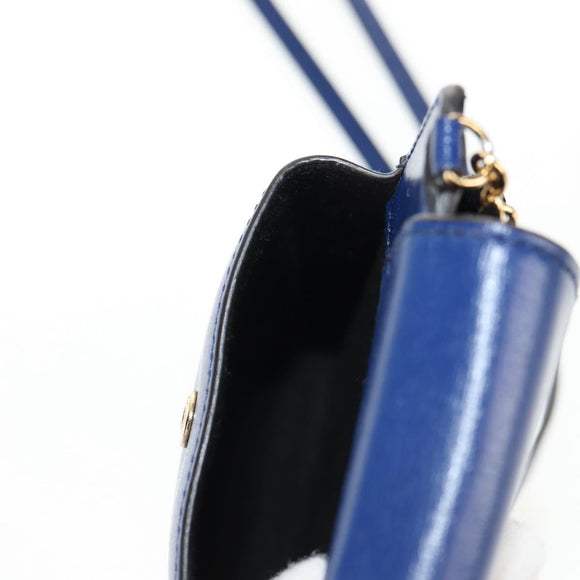 Salvatore Ferragamo Vara Chain Shoulder Phone Case Vala Blue Auth am9515V