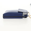 Salvatore Ferragamo Vara Chain Shoulder Phone Case Vala Blue Auth am9515V-5