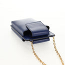 Salvatore Ferragamo Vara Chain Shoulder Phone Case Vala Blue Auth am9515V-6