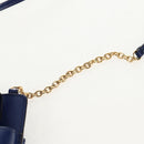 Salvatore Ferragamo Vara Chain Shoulder Phone Case Vala Blue Auth am9515V-9