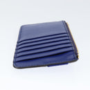 Salvatore Ferragamo Card Case Coin Purse Leather Blue Auth am9516V-9