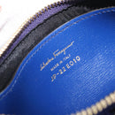 Salvatore Ferragamo Card Case Coin Purse Leather Blue Auth am9516V-11