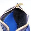 Salvatore Ferragamo Card Case Coin Purse Leather Blue Auth am9516V-18