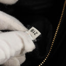 PRADA Gathered Hand Bag Nylon 2way Black Gold Auth am9517V-29