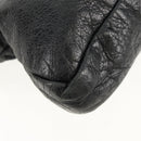 BALENCIAGA The First Hand Bag Leather 2way Black 103208 Auth am9518V-19