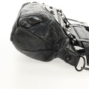 BALENCIAGA The First Hand Bag Leather 2way Black 103208 Auth am9518V-5