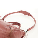 BALENCIAGA Classic Vero Hand Bag Leather 2way Pink 235216 Auth am9519V-11