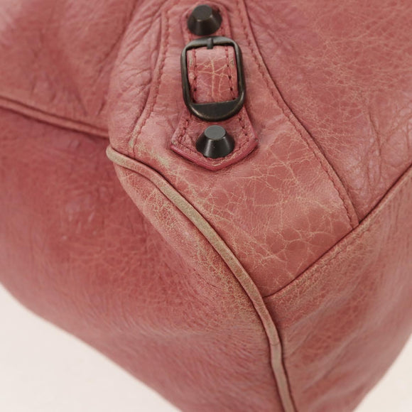 BALENCIAGA Classic Vero Hand Bag Leather 2way Pink 235216 Auth am9519V