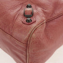 BALENCIAGA Classic Vero Hand Bag Leather 2way Pink 235216 Auth am9519V-15