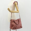 BALENCIAGA Classic Vero Hand Bag Leather 2way Pink 235216 Auth am9519V-29