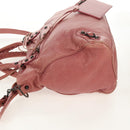 BALENCIAGA Classic Vero Hand Bag Leather 2way Pink 235216 Auth am9519V-4