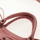 BALENCIAGA Classic Vero Hand Bag Leather 2way Pink 235216 Auth am9519V-8