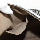 FENDI Zucchino Canvas Shoulder Bag Black Gold Auth am9520V-24