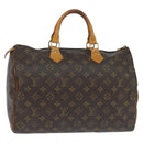 LOUIS VUITTON Monogram Speedy 35 Hand Bag M41524 LV Auth am9526-1