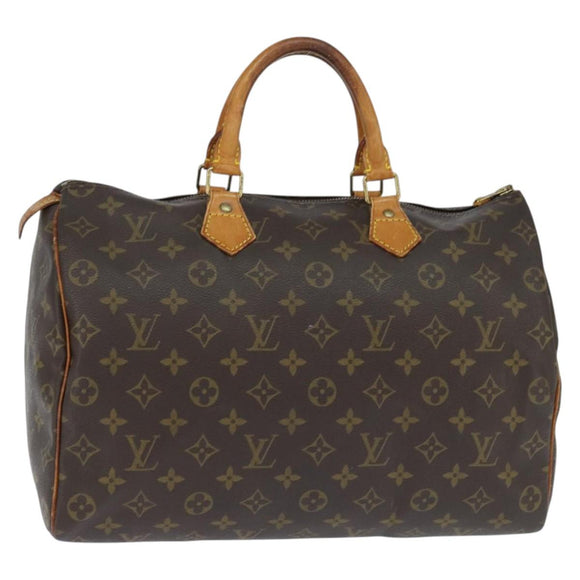 LOUIS VUITTON Monogram Speedy 35 Hand Bag M41524 LV Auth am9526