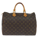 LOUIS VUITTON Monogram Speedy 35 Hand Bag M41524 LV Auth am9526-13