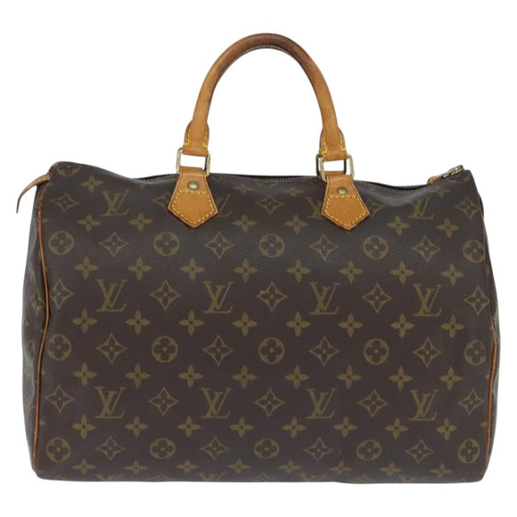 LOUIS VUITTON Monogram Speedy 35 Hand Bag M41524 LV Auth am9526
