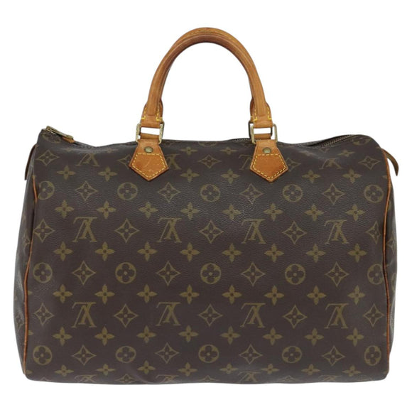 LOUIS VUITTON Monogram Speedy 35 Hand Bag M41524 LV Auth am9526