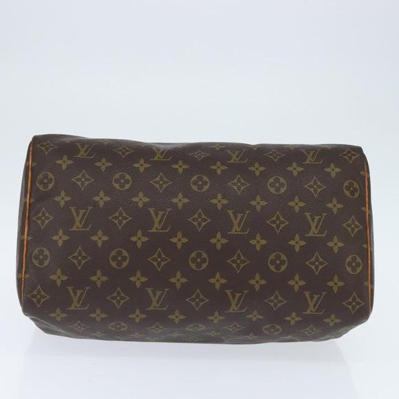 LOUIS VUITTON Monogram Speedy 35 Hand Bag M41524 LV Auth am9526