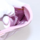 CHANEL Matelasse Cambon Line Long Wallet Leather Pink Silver CC Auth am9532-22