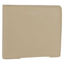 SAINT LAURENT Wallet Leather Beige Auth am9533M-1