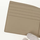 SAINT LAURENT Wallet Leather Beige Auth am9533M-14