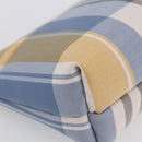 BURBERRY Nova Check Pouch Canvas Light Blue Auth am9536V-15