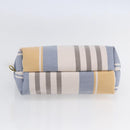 BURBERRY Nova Check Pouch Canvas Light Blue Auth am9536V-6