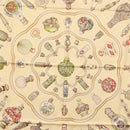 HERMES Carre 90 Scarf ""Qu importe le flacon"" Silk Beige Auth am9538-6