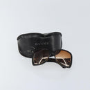 GUCCI Interlocking G Sunglasses plastic Dark Brown Auth am9542-12