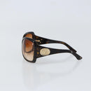 GUCCI Interlocking G Sunglasses plastic Dark Brown Auth am9542-4