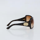 GUCCI Interlocking G Sunglasses plastic Dark Brown Auth am9542-5