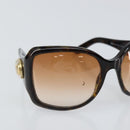 GUCCI Interlocking G Sunglasses plastic Dark Brown Auth am9542-6