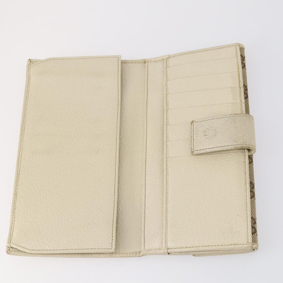 GUCCI GG Canvas Wallet 6 Set Beige Auth am9543