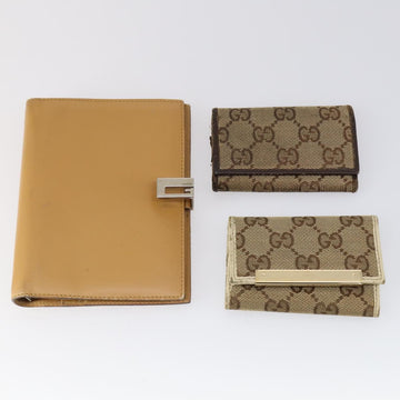 GUCCI GG Canvas Wallet 6 Set Beige Auth am9543 - 0