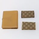 GUCCI GG Canvas Wallet 6 Set Beige Auth am9543-3