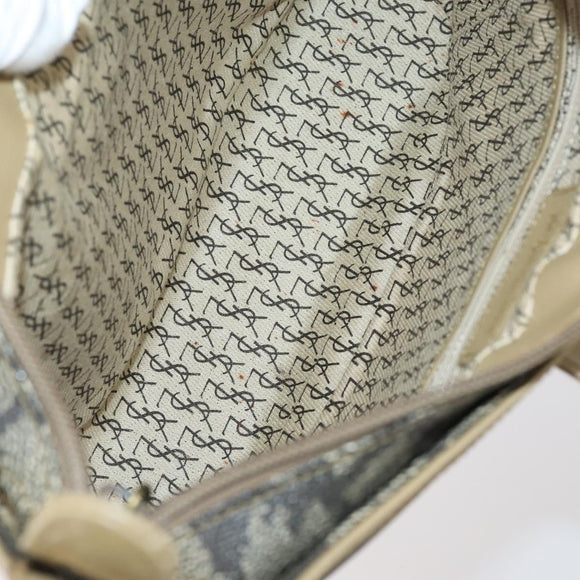 SAINT LAURENT Loewe Shoulder Bag PVC 2 Set Brown Black Auth am9546