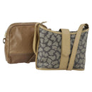 SAINT LAURENT Loewe Shoulder Bag PVC 2 Set Brown Black Auth am9546-1