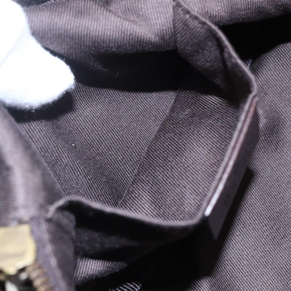 GUCCI GG Canvas Vanity Pouch Brown 106646 Auth am9547V