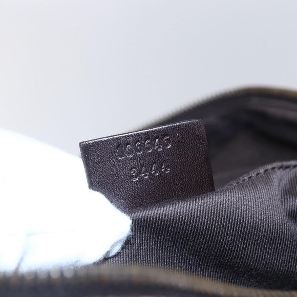 GUCCI GG Canvas Vanity Pouch Brown 106646 Auth am9547V