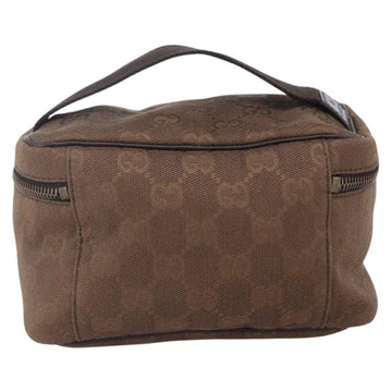 GUCCI GG Canvas Vanity Pouch Brown 106646 Auth am9547V - 0
