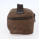 GUCCI GG Canvas Vanity Pouch Brown 106646 Auth am9547V-3