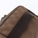 GUCCI GG Canvas Vanity Pouch Brown 106646 Auth am9547V-7