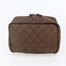GUCCI GG Canvas Vanity Pouch Brown 106646 Auth am9547V-5
