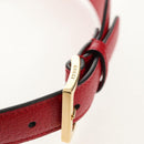 GUCCI Horsebit GUCCI × ADIDAS Belt Leather 40.6"" Red 625854 Auth am9549M-15