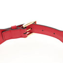 GUCCI Horsebit GUCCI × ADIDAS Belt Leather 40.6"" Red 625854 Auth am9549M-11
